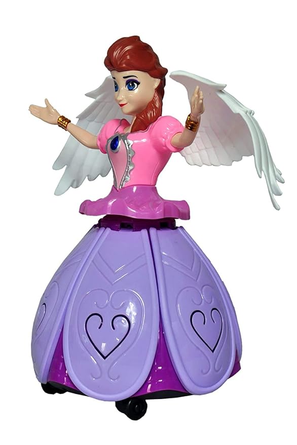 ✨ Dancing Angel Princess Doll with 3D Lights & Music