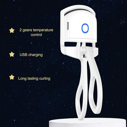 🔥 Electric Heated Eyelash Curler 💫 | Rechargeable & Long-Lasting Lash Lift 🌟
