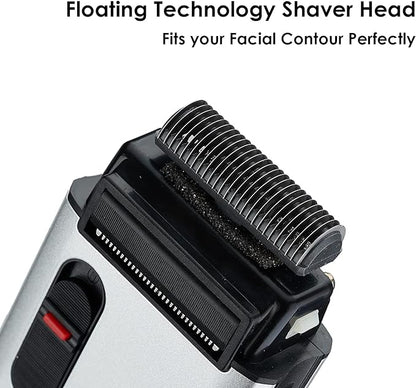 🪒 Retro Electric Shaver for Men | Rechargeable Foil Shaver & Trimmer ✨
