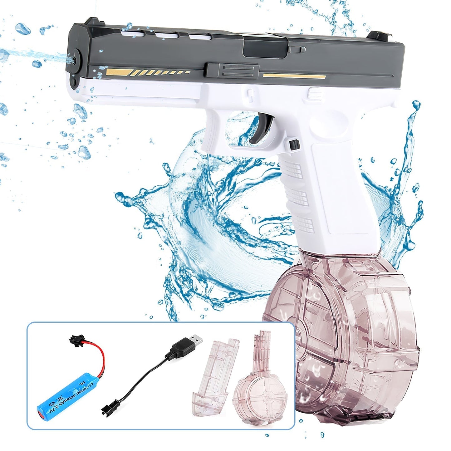 💦🌞Glock Electric Water Gun 🔋 | Rechargeable Automatic Water Blaster for Kids & Adults in UAE