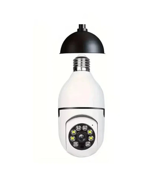 WiFi Smart Panorama Camera 🔒 – 360° Bulb Security Camera | Night Vision | Mobile App Control 📲